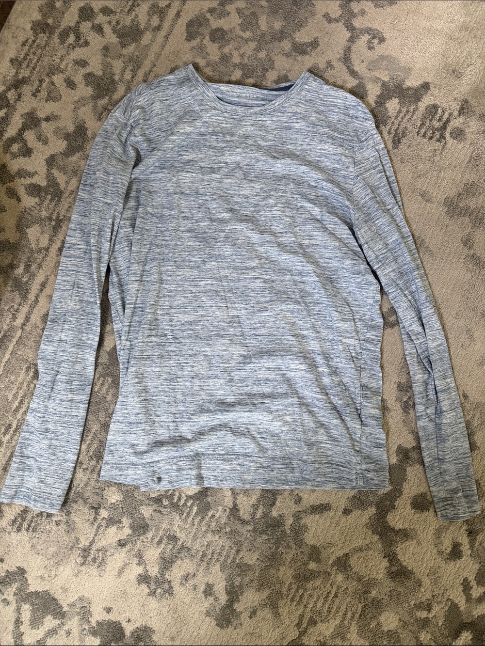 Banana Republic Light Blue Marled Long Sleeve Tee